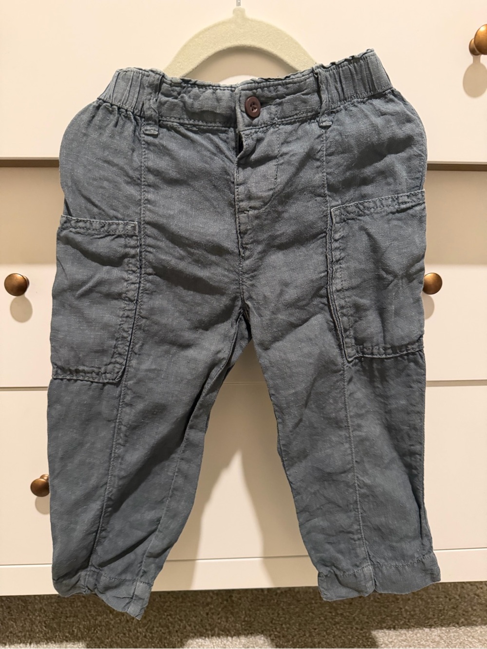 Zara Kids Cargo Pants - Slate Gray